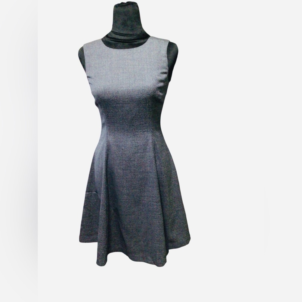 Theory Charcoal Sleeveless Mini Dress